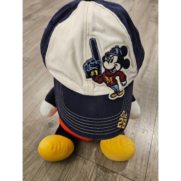 Mickey Mouse Hat Walt Disney World Parks Baseball Cap blue Fan Finger - Picture 1 of 7